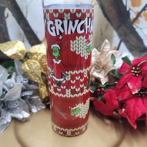 CLEARANCE Grinch Christmas Sublimated Tumbler 20 OzMerry Grinchmas Insulated Cup